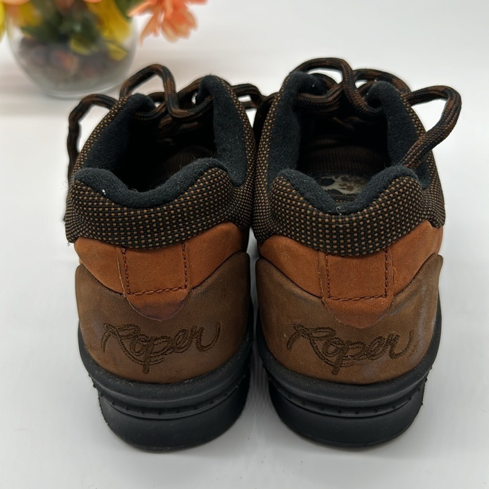Roper Horse Shoes Brown Leather Size 7.5 MCA5762G - Picture 3 of 10
